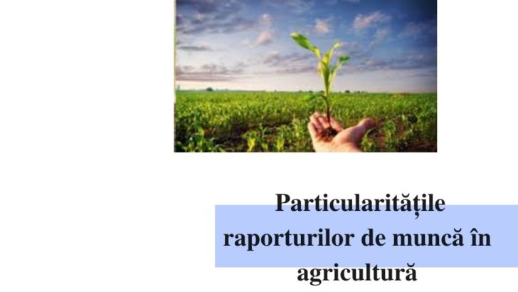 Particularitățile raporturilor de muncă în agricultură – online