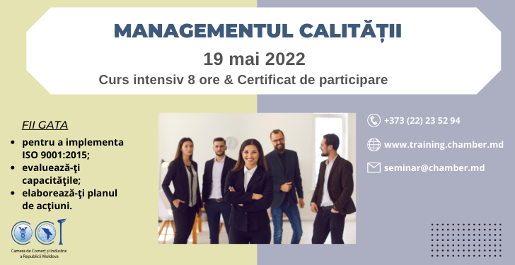 Training Managementul Calității