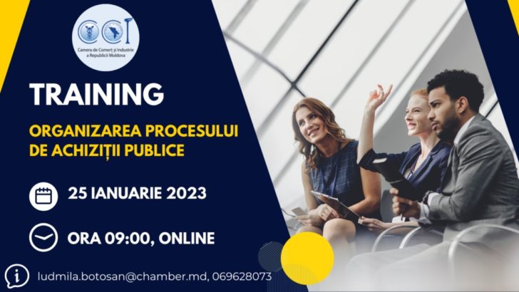 Instruire cu tematica ”Organizarea procesului de achiziții publice”