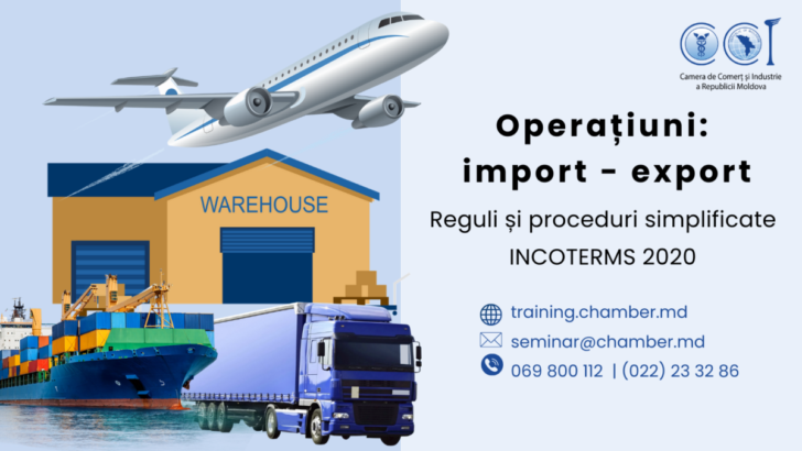 Seminar online: Operațiuni de import-export: reguli și proceduri simplificate